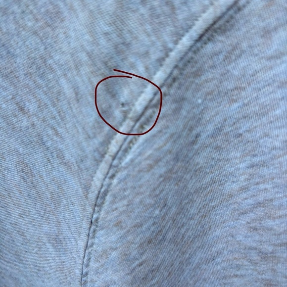 Anthropologie Oatmeal/Cream Heather Short Sleeve T-shirt size XS - Picture 8 of 9